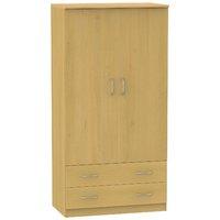 avon 2 door 2 drawer wardrobe avon 3ft 2 drawer robe beech