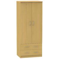 Avon 2 Door 2 Drawer Wardrobe Avon - 2ft 2 Drawer Robe - Beech