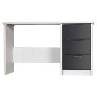 avola grey gloss dressing table white base