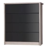 Avola Grey Gloss 4 Drawer Chest