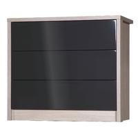 Avola Grey Gloss 3 Drawer Chest