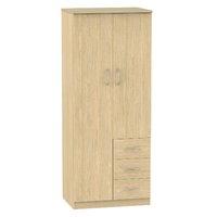 Avon 3 Drawer Combination Wardrobe Avon - Combi Robe - Light Oak