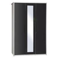 Avola Grey Gloss 3 Door Wardrobe with Mirror