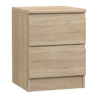 Avenue 2 Drawer Bedside Natural Oak