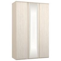 Avenue 3 Door Mirrored Wardrobe White Avola