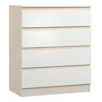 Avenue 4 Drawer Chest White Avola and White