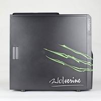 AVP Wolverine Midi Gaming Case with LED Cooling Fan for PC - Black/Green