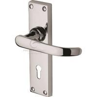 avon straight lever lock set of 2 finish satin chrome