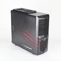 AVP Wolverine Midi Gaming Case with LED Cooling Fan for PC - Black/Red