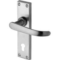 Avon - Door Handle - Euro Profile - Satin Chrome - PR927-SC