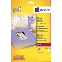 Avery L7769-40 Glossy Labels with A4 Sheets (139 x 99.1 mm, 4 Labels Per Sheet, 40 Sheets) - White