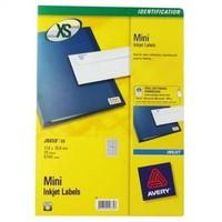 Avery J8659-25 Mini Labels for Inkjet Printers (17.8 x 10 mm Labels, 270 Labels Per A4 Sheet, 25 Sheets) - White