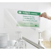 avery l7083 10 repositionable self adhesive sign pocket clear 221 x 30 ...