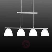 Ava dimmable LED hanging light with 4 bulbs