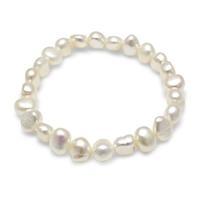 Avery Row Pearls White Elastic Pearl Bracelet