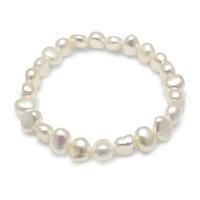 avery row pearls white elastic pearl bracelet