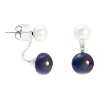 Avery Row Pearls Black & White Double Pearl Detachable Earrings