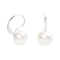 Avery Row Pearls White Drop Earrings