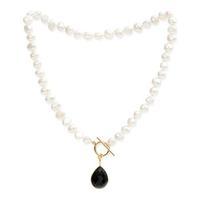 Avery Row Pearls Necklace with Spinel Drop