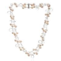 avery row pearls double strand clear crystal pearl necklace