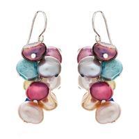Avery Row Pearls Mixed Colour Drop Earrings