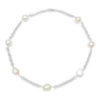 Avery Row Pearls Silver Chain Necklace With Pearls