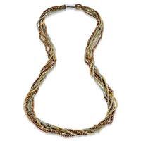 Avery Row Pearls Green Multi-Strand Necklace