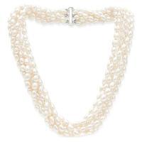 Avery Row Pearls Multi-Strand Oval Pearl Necklace