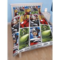 Avengers Team Double Rotary Duvet Cover and Pillowcase Set