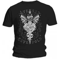 Avenged Sevenfold Cloak and Dagger Black T Shirt: X Large