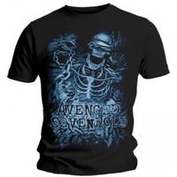 Avenged Sevenfold Chained Skeleton Black T Shirt: XXL