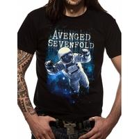 avenged sevenfold spaceman logo mens x large t shirt black