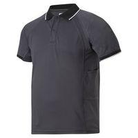 AVS POLO SHIRT BLK/GREY--SIZE--S