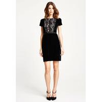 available for pre order lbd kim lace and velvet mini dress in black