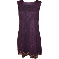 Avis Lace Sleeveless Dress - Purple
