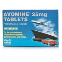 avomine tablets 25mg