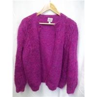 avoca mohair cardigan avoca handweavers size m purple jumper