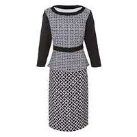 Ava By Mark Heyes Geometric Print Dress