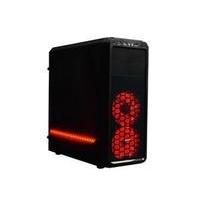 AVP X6 Mid Tower Black Case 2xRGB Fans/1xRGB LED Strip/RC