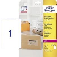 Avery-Zweckform L7567-25 Labels (A4) 210 x 297 mm Polyester film Transparent 25 pc(s) Permanent Address labels, All-purp