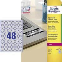 Avery-Zweckform L6129-20 Labels (A4) Ø 30 mm Polyester film Silver 960 pc(s) Permanent Nameplates Laser, Copier