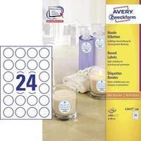 Avery-Zweckform L3415-100 Labels (A4) Ø 40 mm Paper White 2400 pc(s) Permanent All-purpose labels, Sticky dots Inkjet, L