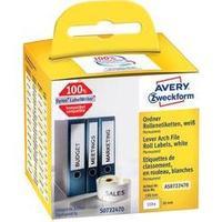 avery zweckform labels roll 190 x 38 mm paper white 110 pcs permanent  ...