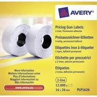 Avery-Zweckform Labels (roll) 26 x 12 mm Paper White 12000 pc(s) Permanent PLP1626 Price labels