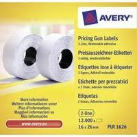 Avery-Zweckform Labels (roll) 26 x 16 mm Paper White 12000 pc(s) Removable PLR1626 Price labels