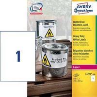 avery zweckform l4775 100 labels a4 210 x 297 mm polyester film white  ...