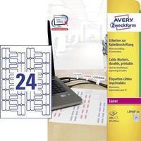 Avery-Zweckform L7950-20 Labels (A4) 60 x 40 mm Polyester film White 480 pc(s) Permanent Cable identifiers Laser