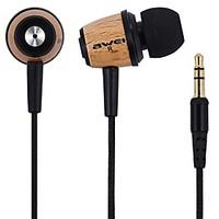 Awei Q9 Super Bass Wooden Headphones Earphones Headsets Fiber Cable for Mp3 CellPhone