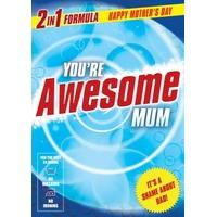 awesome mum mothers day card