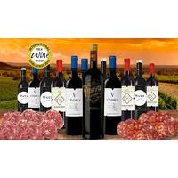 Award-Winning 12-Bottle Spanish Wine Hamper with Iberian Charcuterie